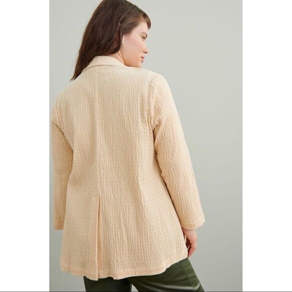 NEW Anthropologie Daniel Rainn Carlee Beige Button Front Corduroy Blazer X-Small - Picture 6 of 7